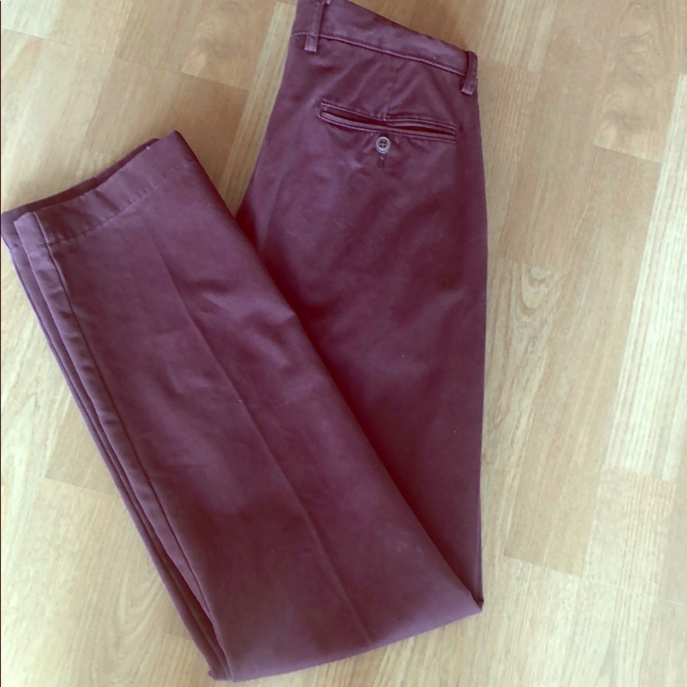 Jcrew maroon broken-in Chinos